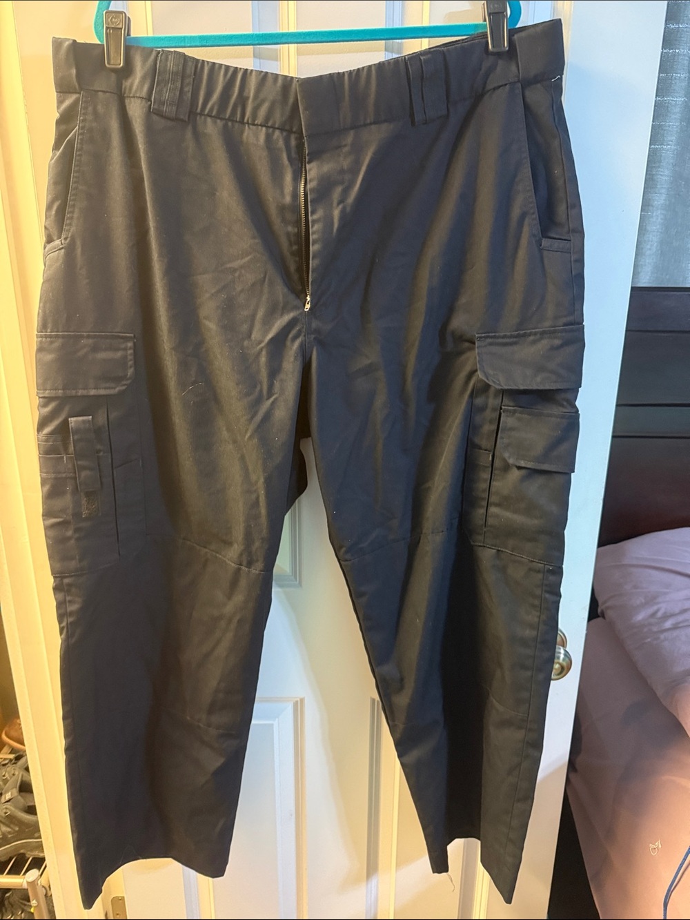 Classic Navy Blue Cargo Pants with Utility Pockets
